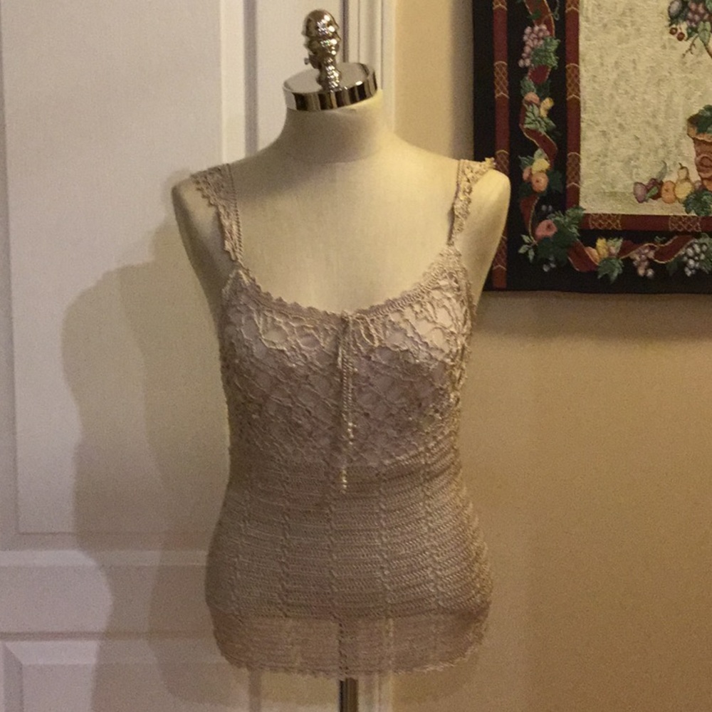 Say What? crochet  top.  Large.  New with tags.